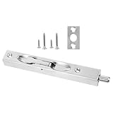 NIYANGLE Edelstahl Einsteckschloss Box design Verdeckter Türbolzen für Doppelte Holztüren Installieren Langlebiger Sicherheitstürriegel für Französische Türen und Garagentore