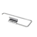 MaNMaNing Edelstahl-Rollenpapierhalter auf der Rückseite der Tür, Handtuchhaken, Küchenrollenhalter, Schrank, Handtuchhaken, Serviettenhalter (Silver, One Size)