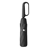 Reisefalt Golf Regenschirm - tragbares Rucksack -Auto Parasol Outdoor | Automatischer Faltschirm mit Carabiner Griff | Leichtes dickes Fischereischirde für Urlaubswandercamping