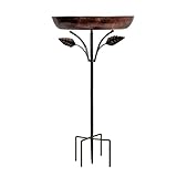 Vogeltränke Stehend Vogelbad Garten Metall Vogeltränke Winterfest Wassertränke für Wildvögel Wassertränke, Vogelbad, Futterstelle, Balkon, Garten