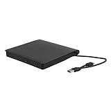 Hemobllo Tragbarer Externer DVD Brenner USB Typ c Leichtes CD Laufwerk für Laptop Undpc Vielseitiges Externes DVD Player Laufwerk für Audio und Video