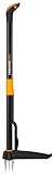 Fiskars Xact Unkrautstecher, Länge: 1 m, Rostfreie Stahl-Arme/Kunststoff-Griff, Schwarz/Orange, Kartoneinzelverpackung, 1077305
