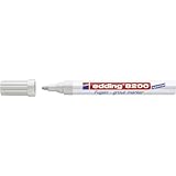 edding 8200 Fugenmarker - silbergrau - 1 Stift - Rundspitze 2-4 mm - zum Auffrischen und Aufhellen von dreckigen Fugen - wasserfest, hohe Deckkraft, schnelltrocknend - für Küche und Bad