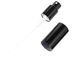 OSALADI 10 Ersatz Sprühköpfe für Parfümflaschen Feinnebel Sprühdüsen aus Anodisiertem Aluminium Kompatibel für Selbstgemacht Parfüm Schwarzer Pumpenaufsatz für Gleichmäßige Duftverteilung