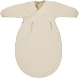 Dein Kinderland Alvi Baby Mäxchen Innensack im SET mit Alvi Dreiecks-Halstuch | Sommerschlafsack | Babyschlafsack | (Beige, 68)