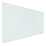 vidaXL Kaminofen Glasplatte Kaminplatte Kaminglas Ofenglas Bodenplatte Funkenschutzplatte Glasbodenplatte Kaminbodenplatte Rechteckig 100x50cm