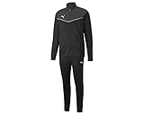 PUMA individualRISE Fußball Trainingsanzug Männer L Black Asphalt Gray