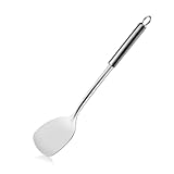 Pleafind Spatel (14,6 Zoll), Edelstahl Spatel, Metall Spatel, Wok Utensilien, Kochutensilien, Wok Spatel für Haus, Küche und Restaurant, spülmaschinenfest