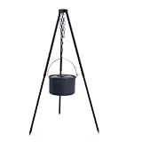 Ultraleichtes Gulaschkessel-Stativ mit Kessel für Camping, tragbares Herdgestell und Stativ-Set