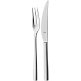 Silit Trend Steakbesteck Set 2-teilig, 23,2 cm Steakmesser, Besteck 1 Person, Klingenstahl rostfrei mit Wellenschliff, geschmiedetes Messer, langlebig, kratzbeständig, spülmaschinenfest