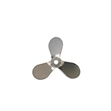 1Pfthree Blade Propeller Labor Edelstahl Dia4 0mm bis 120mm, Dreiblattpaddel for Labor-Rührer-Mixer-Mixer-Maschine (Size : 6cm-8mm Press down)