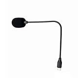 omiinitio Schwanenhalsmikrofon Typ C Mit IC Chip 20 Hz–16 kHz Frequenzgang Omnidirektionales Mikrofon Und Winddichte Schwammhülle Winddichte Schwammabdeckung