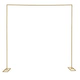 MINRS 3,0 x 3,0 M Metall Hochzeitsbogen, Traubogen, Einstellbare Höhe 1,09-1,97-3M Kann DIY-Dekoration Traubogen Hochzeit für Hochzeiten, Jubiläen, Geburtstagsfeiern,Abschlussfeiern, Heiratsanträge