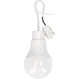 LED Bauleuchtmittel, 10W Renovierlampe mit Anschlusskabel und Steckklemme, Neutralweiß, 160 Grad Abstrahlwinkel, Pendelleuchte inkl. LED Birne, 1055 Lumen, Bruchsicher, Weiß