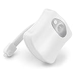 HAC24 LED Toilettenlicht mit Bewegungsmelder WC Nachtlicht Toiletten Lampe Beleuchtung Klolicht mit Farbwechsel Batterie