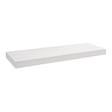 Velano - Bücherregal Wand - Wandregal 59,5x23,5 cm - Regal Wand - Schweberegal - Hängeregal - Regalbrett - Weiß - Küchenregal - Bücherregal Kinder - Deko Wohnzimmer - Gewürzregal Wand