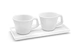 Giannini Cappuccino-, Pro Duo-Set mit 2 Tassen und Tablett, Mehrfarbig, One Size