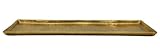 Tablett Deko Metall 44x13 cm Gold Kerzentablett Dekotablett Dekoschale rechteckig