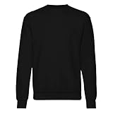 Fruit of the Loom Herren 62-202-0 Sweatshirt, Schwarz, m