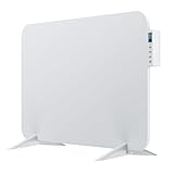 BR Bringer Metall Infrarotheizung 450 Watt mit Smart Thermostat und Fernbedienung, WIFI und App - als Wandheizung oder mobiles Standgerät, Energiesparend - Deutsche Qualitätsmarke (weiß)