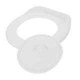 NIYANGLE Dicker Kunststoff toilettensitz mit Deckel Einfache Toilettenauflage für Baustelle Camping Büro und Zuhause Tragbarer Temporärer Wc sitz Hautfreundlich und Leicht zu Reinigen