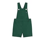 Petit Bateau Salopette bébé en serge de coton jambes courtes, unie
