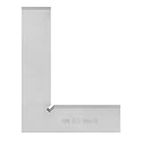 Profi Schlosserwinkel mit Anschlag 100 x 70 mm, rostfrei & verzinkt aus Stahl 90 Grad Winkel für präzise Arbeiten im Metallbau und Werkstatt Anschlagwinkel mit Messskala Kohlenstoffstahl