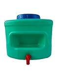 Varile 10L Wasserspender mit integrierter Seifenablage für Camping & Garage Grün