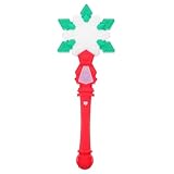 Supvox Leuchtende Schneeflockenstäbe aus Kunststoff, LED-Knicklichter für Prinzessinnen, für Weihnachten, Feiertage, Geburtstage, Kostüme, Prinzessinnen, Cosplay, Partydekorationen