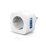 Bosch Smart Home Zwischenstecker kompakt [+M], smarte WLAN Steckdose, App steuerbar mit Energiesparfunktion, flexible Nutzung im Bosch Smart Home System oder herstellerübergreifend in Matter Systemen