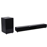 Oreilet Bluetooth 6.3-Soundbar mit Subwoofer, Heimkino-Soundbar-Lautsprecher mit Fernbedienung für Smart-TV, 2.1-Surround-Sound-Heimkinosystem (EU-Stecker)