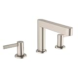 hansgrohe Finoris 76033821 Moderne Waschbeckenarmatur mit 2 Griffen und 3 Löchern, 0,00000000000000000000000000