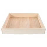 WRITWAA Quadratischer Kleiner Sandkasten für Sandspielwanne aus Kunststoff 40X35X6cm Multifunktional für Drinnen und Draußen Sandaufbewahrungsbehälter