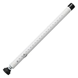 Starbover Sicherheitsstange Einbruchschutz Tür Fenster, Einstellbare Türsicherung Einbruchschutz mit Gummispitzen 45-128 cm, Kellerfenster Sicherung Weiß für Haus Wohnung