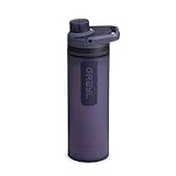 GRAYL UltraPress Wasserfilter & Filterflasche für Wandern, Rucksackreisen und Reisen (Mitternachtsgranit)