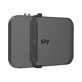 Sky Q Wandhalterung mit Befestigungselementen - Cozycase Sky Q Box Clip Halterung hinter TV für 1TB/2TB TV Box, platzsparend & ohne Signalverlust, Schwarz