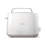 Philips Domestic Appliances HD2581/00 Toaster, integrierter Brötchenaufsatz, 8 Bräunungsstufen, weiß