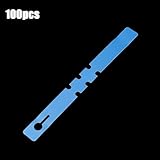 Vidonergy Pflanzenetiketten für Garten – 100 Stück PVC wiederverwendbare Pflanzenanhänger mit 3 verstellbaren Schlitzen, wetterfest und sonnenfest für den Außenbereich, beschreibbar mit Bleistift oder