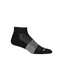 Icebreaker Merino Herren Micro Multisport Light Cushion Mini-Socken, Schwarz/Snow/Metro Heather, X-Large