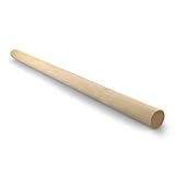 Netuno 1 Stück Makramee Holzstab 50 cm Durchmesser 25 mm Holzstäbchen rund zum Basteln Dekorationen DIY-Holz Stock Rundholzstab Bastelhölzer Stöcke Makramee Zubehör Holzstäbe Boho Home Decor Macrame