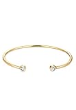 Elli Armband Damen Armreif Geo Minimal mit Kristalle in 925 Sterling Silber vergoldet