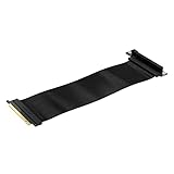 Corsair Premium-PCIe 4.0 x16-Verlängerungskabel, 300 mm, EMI-geschirmt, 90° weiblicher PCIe-Anschluss, abwärtskompatibel mit PCIe 3.0-Systemen, Schwarz