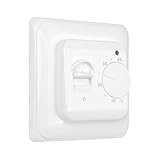 CNBINGO Raumthermostat Fußbodenheizung Elektrisch Regler mit Fühler, Mechanisch Thermostat Fussbodenheizung Elektrische Fusbodenheizungsregler Unterputz