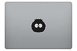 pixlfactory Zottel Monster Aufkleber Sticker aus Vinyl Folie geeignet für MacBook und Notebook, iPad, Tablet, PC