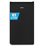 Heinrich´s Gefrierschrank 61Liter, Mini Gefrierschrank, -18°C Freezer 3x Gefrierschublade, 7 Stufen Temperaturregler,Airflow, wechselbarer Türanschlag, schwarz