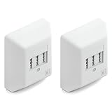 deleyCON 2 Stück Telefondose TAE NF/F Anschlussdose NFF 2X Telefonanschluss + 1x Nebenstelle Fax Anrufbeantworter Modem NTBA DSL-Splitter Weiß