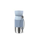 Emsa beYou Cup Mug Isolier-Trinkbecher, 0,36 Liter, aromatischer Trinkgenuss, 100% dicht, spülmaschinengeeignet, für unterwegs, draußen, Büro, mit Trageband, Blau, N2191600