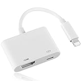 Apple MFi Zertifiziert iPhone HDMI Adapter Lightning Connector Digital AV Adapter Kompatibel mit iPhone 14/13/SE/12/11/XR/X/8/7/iPad,kein Netzteil erforderlich