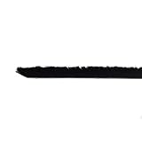 Selbstklebende Bürstendichtung 6,7 mm – schwarz – Höhe 25 mm – Staubdichtung, Zugluftstopper, Abdichtung für Türen & Fenster, 5 Meter