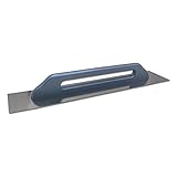 DEWEPRO® Schweizer Glättekelle - Glättkelle - Aufziehplatte - Aufziehglätte - Traufel - Edelstahl 480x130mm